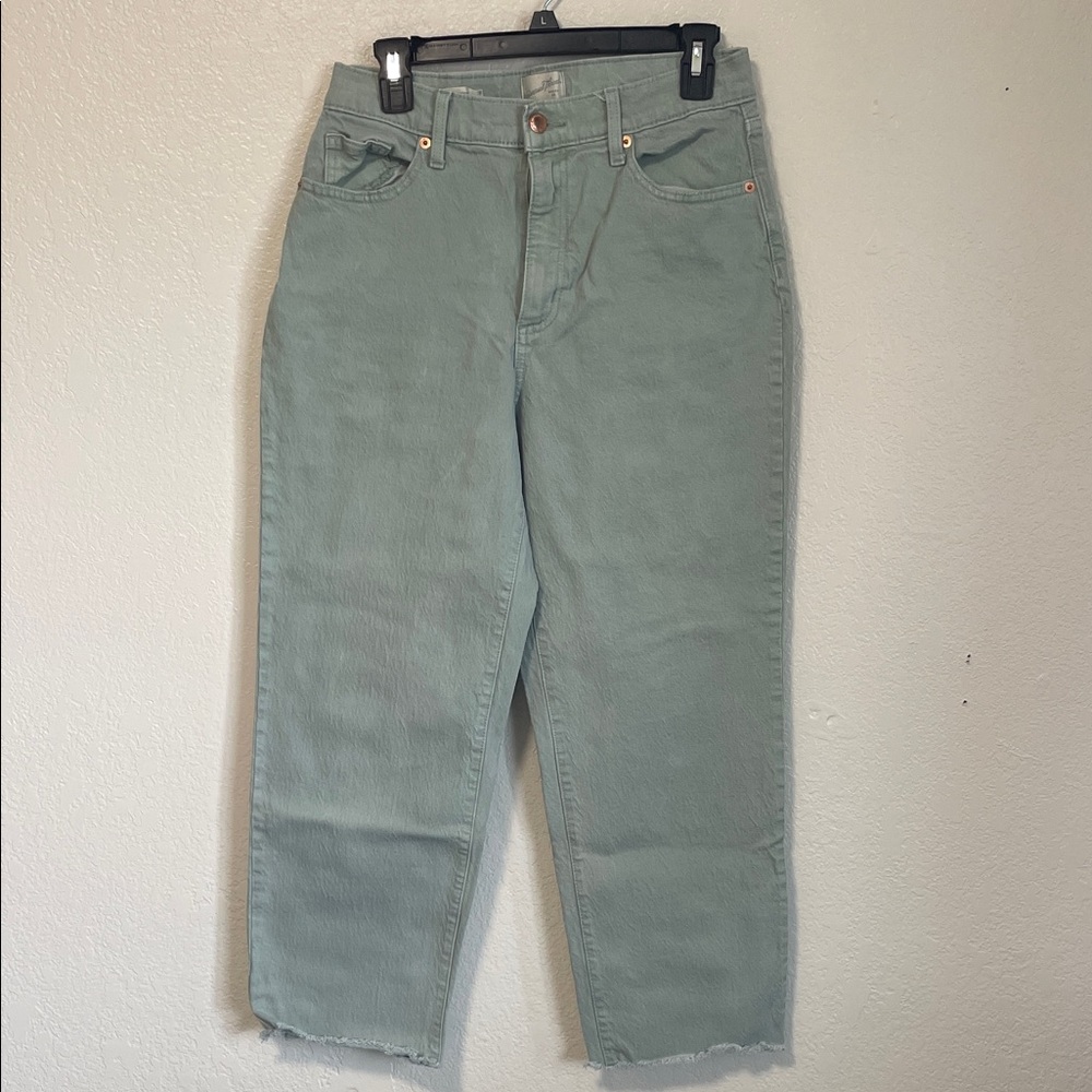 Green Straight Jeans